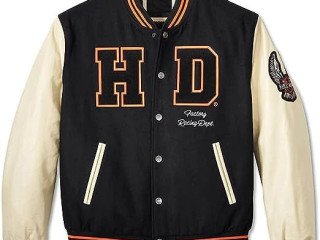 Ride in Style with the Ultimate Biker Varsity Jacket!